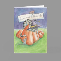 Beware Of Witch Cat cards