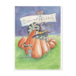 Beware Of Witch Cat Postcard
