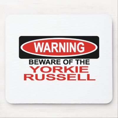 Beware Of Yorkie Russell Mouse Mats by Bewareofdogs