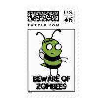 Beware of Zombees US Postage Stamps
