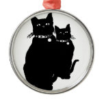 Beware the Black Cat Christmas Ornament
