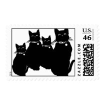 Beware the Black Cat Stamps