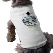 BEWARE THE BLACK HOLE... GRAPHIC FOOTBALL PRINT DOG TSHIRT