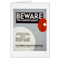 Beware The Cancer Quack 1938 WPA cards by lc_wpa Beware The Cancer Quack 1938 WPA cards