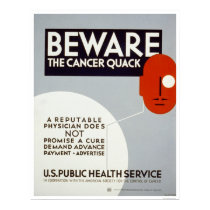 Beware The Cancer Quack 1938 WPA posters by lc_wpa Beware The Cancer Quack 1938 WPA posters