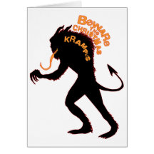 Beware the Christmas Krampus Cards
