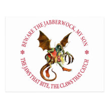BEWARE THE JABBERWOCK, MY SON POST CARDS