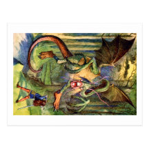 Beware the Jabberwock, my son! The jaws that bite, Postcards