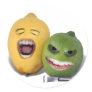Beware the Lemon Zester Round Stickers