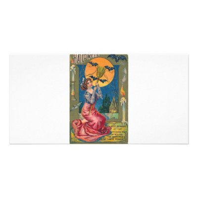 Beware the Witching Hour! Photo Greeting Card by spyderfyngers