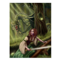 Beware the Woods Postcard