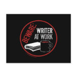 Beware: Writer at Work Postcards