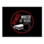 Beware: Writer at Work Postcards