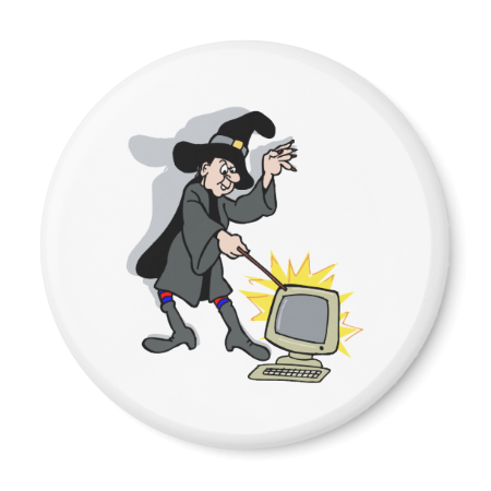 Bewitched Computer Refrigerator Magnets Bewitched Computer Refrigerator Magnets