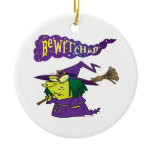 bewitched silly cartoon witch ornaments