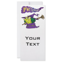 bewitched silly cartoon witch rack cards