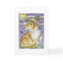 Bewitching Collie Dog Halloween Witch Greeting Card