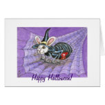 Bewitching Halloween Spider Bunny Witch cards