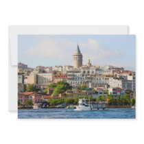 Beyoglu District and Galata Tower in Istanbul Invite