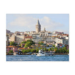 Beyoglu District and Galata Tower in Istanbul postcards