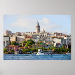 Beyoglu District and Galata Tower in Istanbul posters