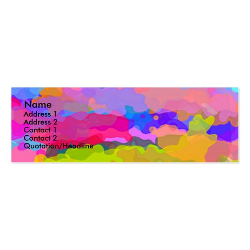 Beyond The Rainbow Profile Card Business Cards (front side)