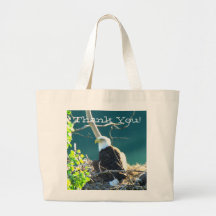 BEYR Bald Eagle Yukon River Tote Bags