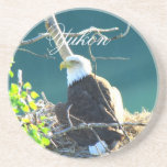 BEYR Eagle calvo el río Yukón Posavasos Personalizados