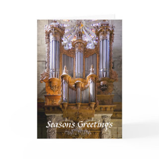 Béziers Cathedral organ Christmas card