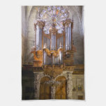 Beziers Cathedral organ  tea towel