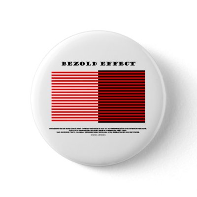 Bezold Effect (Optical Illusion) Pinback Buttons by wordsunwords