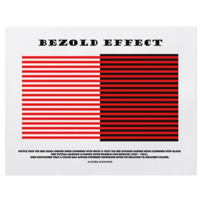 Bezold Effect (Optical Illusion) Full Color Flyer by wordsunwords