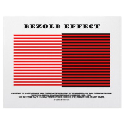 Bezold Effect (Optical Illusion) Customized Letterhead by wordsunwords