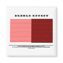 Bezold Effect (Optical Illusion) magnets by wordsunwords Bezold Effect (Optical Illusion) magnets