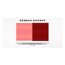 Bezold Effect (Optical Illusion) Personalized Photo Card
