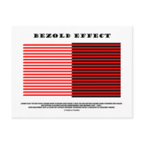 Bezold Effect (Optical Illusion) postcards by wordsunwords Bezold Effect (Optical Illusion) postcards