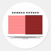 Bezold Effect (Optical Illusion) Round Stickers