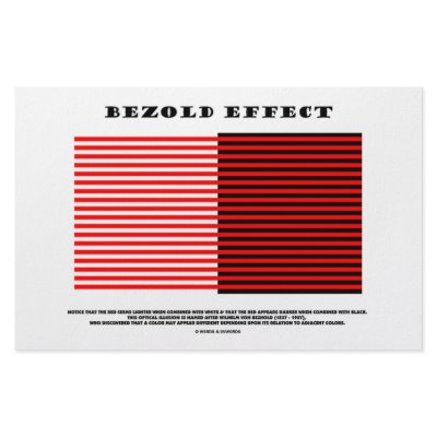 Bezold Effect (Optical Illusion) Custom Stationery by wordsunwords