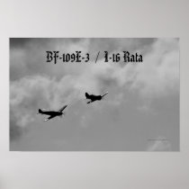Bf-109 and I-16 Rata posters