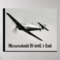 Bf-109E-3 Emil posters