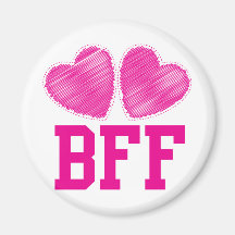 BFF Best friends forever !!! awesome! Refrigerator Magnets