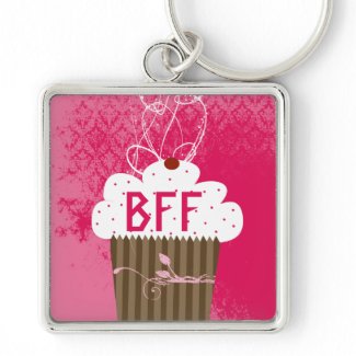 BFF Best Friends Forever Cupcake Keychain keychain