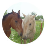 BFF Best Friends Forever - Horses Round Sticker