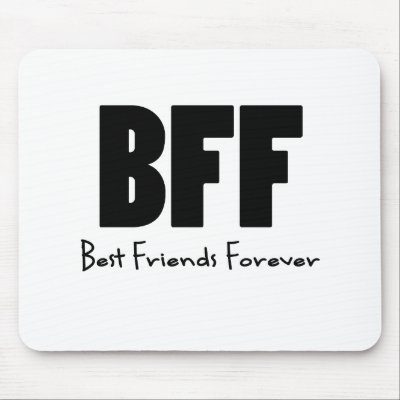 BFF Best Friends Forever Mouse Pads by HowToText