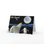 BFF Best Friends Forever POLAR BEAR &amp; PENGUIN Card