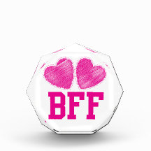 BFF Best Friends forever with love hearts Award