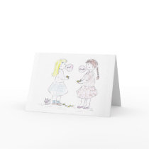 BFF_BubbleGum Greeting Card