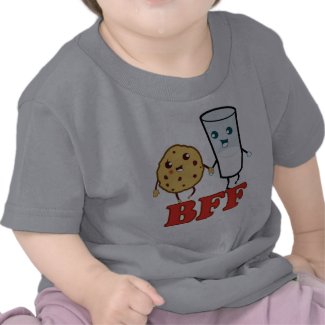 BFF, cookie and milk shirt