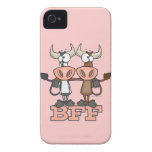 BFF cow best friends forever buddies iPhone 4 Case-Mate Case