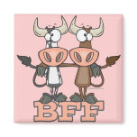 BFF cow best friends forever buddies magnets